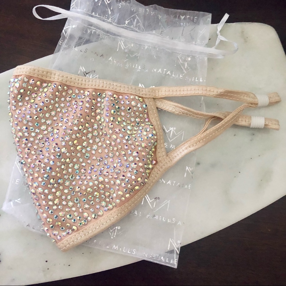 Natalie Mills Destiny Crystal Face Mask in Nude